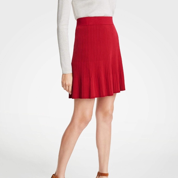 Ann Taylor Dresses & Skirts - NWT Ann Taylor red sweater skirt